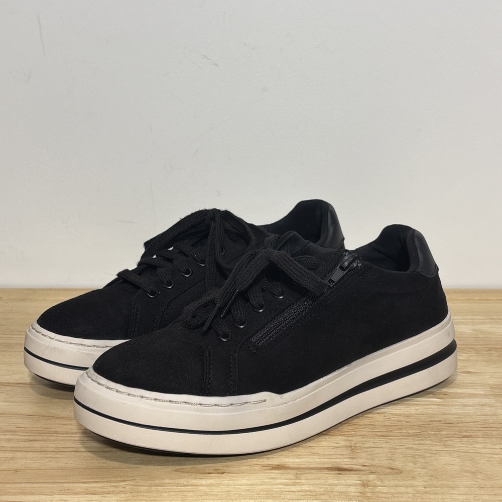 Clarks Cloudsteppers Casual Sneakers Audreigh Sky Black Women's 8.5‎